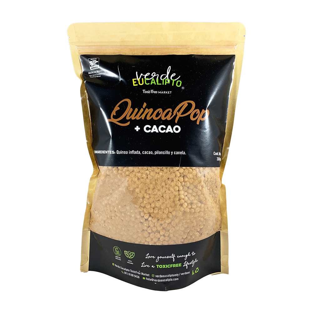 QUINOA POP + CACAO 300 grs.